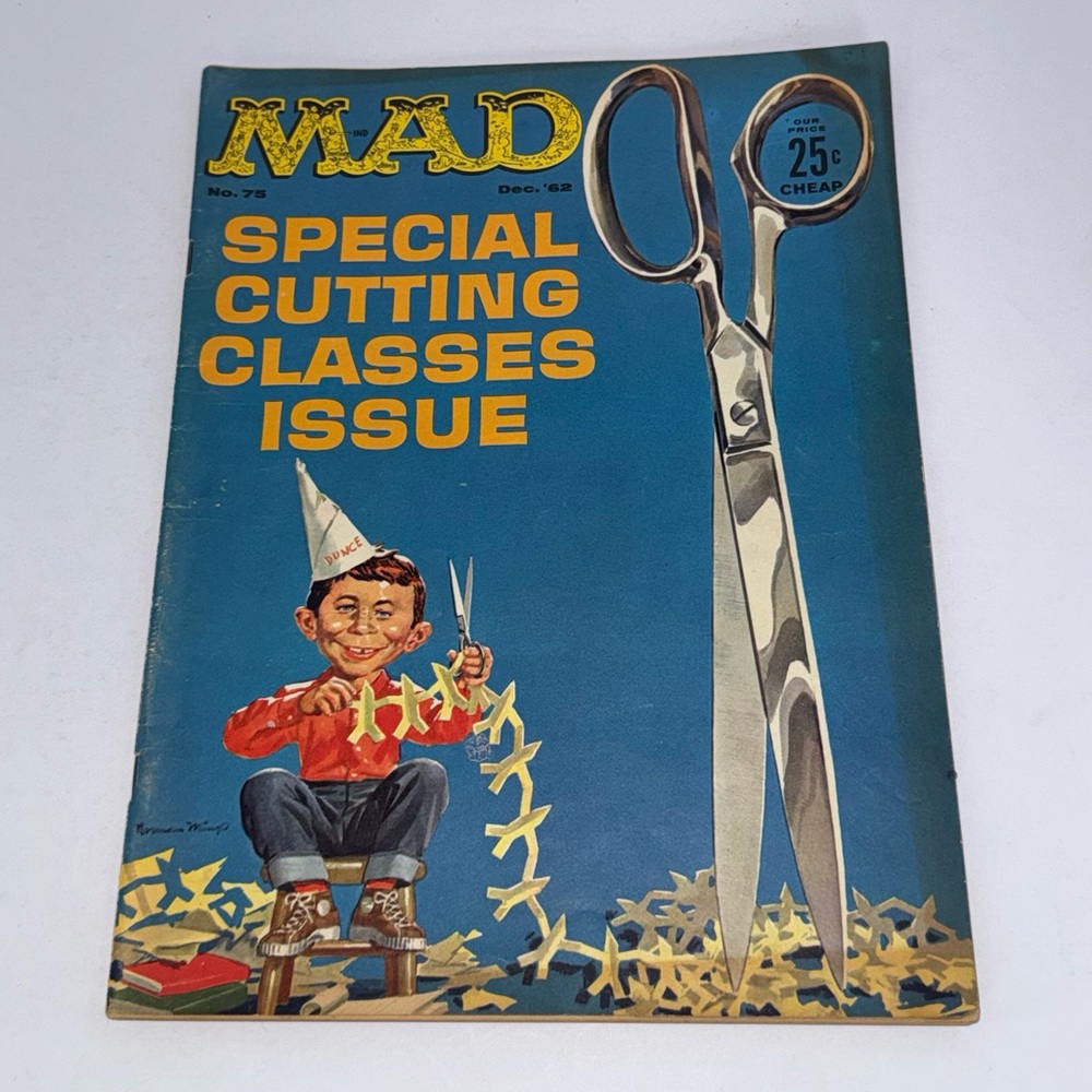 Vintage Mad Magazine #75 special cutting classes issue December 1962